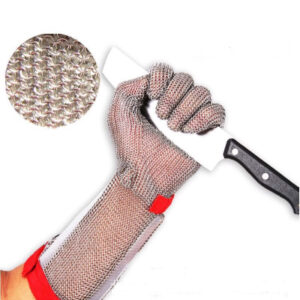 Bao tay chống cắt inox 5 ngón loại dài 30cm GT615-128