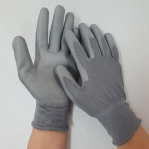 Găng tay 13 kim phủ Pu bàn xám GT615-38