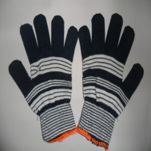 Găng tay poly thời trang đen trắng 50g GT615-13