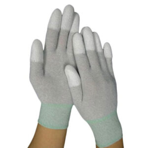 Găng tay sợi Carbon phủ PU đầu ngón (chống tĩnh điện) GT615-225