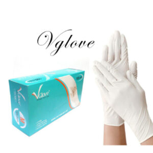 Găng tay y tế có bột VGlove 24cm màu trắng GT615-199